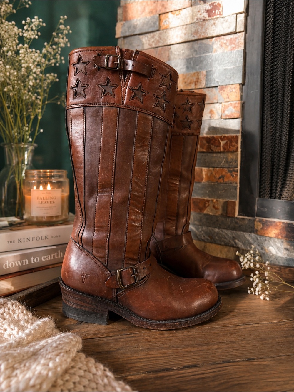 Frye 150th anniversary star engineer boots